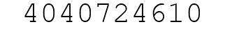 Number 4040724610.