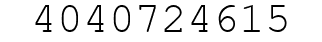Number 4040724615.