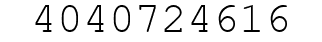 Number 4040724616.