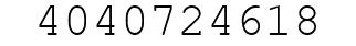Number 4040724618.