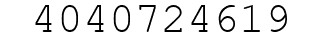 Number 4040724619.