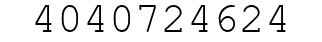 Number 4040724624.