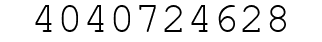 Number 4040724628.