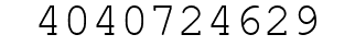 Number 4040724629.