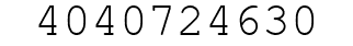 Number 4040724630.