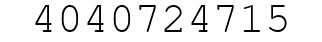 Number 4040724715.