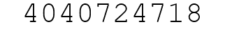 Number 4040724718.