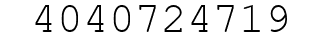 Number 4040724719.