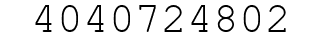 Number 4040724802.