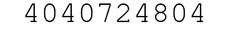 Number 4040724804.