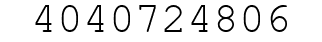 Number 4040724806.