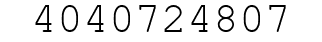 Number 4040724807.