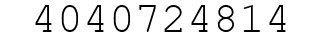 Number 4040724814.