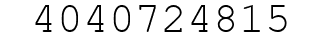 Number 4040724815.