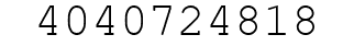 Number 4040724818.