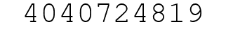 Number 4040724819.