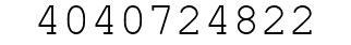 Number 4040724822.