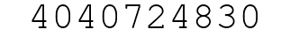 Number 4040724830.