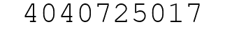 Number 4040725017.