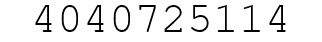Number 4040725114.