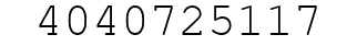 Number 4040725117.