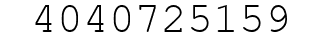 Number 4040725159.