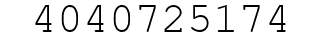 Number 4040725174.
