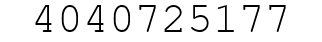 Number 4040725177.