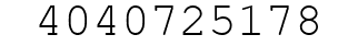 Number 4040725178.