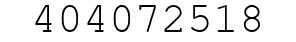 Number 404072518.