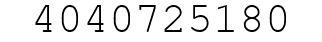 Number 4040725180.