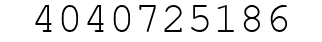 Number 4040725186.