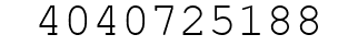 Number 4040725188.