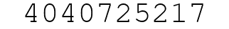 Number 4040725217.