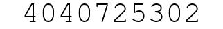 Number 4040725302.