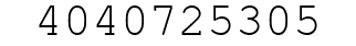 Number 4040725305.