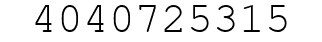 Number 4040725315.
