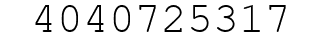 Number 4040725317.