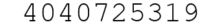 Number 4040725319.