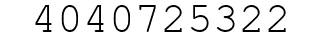 Number 4040725322.