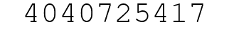 Number 4040725417.