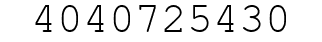 Number 4040725430.