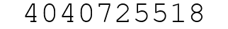 Number 4040725518.