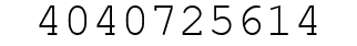 Number 4040725614.