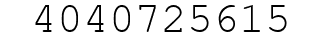 Number 4040725615.