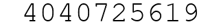 Number 4040725619.