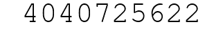 Number 4040725622.