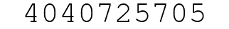 Number 4040725705.