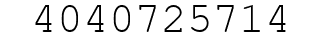 Number 4040725714.