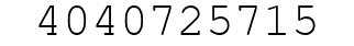 Number 4040725715.